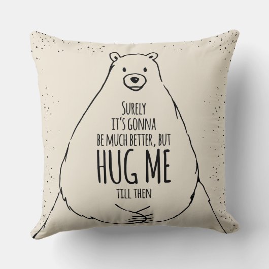 Lolahのスタジオによって私を枕デザイン抱き締めて下さい クッション (裏面)