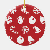 Lolailo 12 Merry Christmas/Feliz Navidad セラミックオーナメント (裏面)