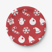 Lolailo 12 Merry Christmas/Feliz Navidad ペーパープレート (正面)