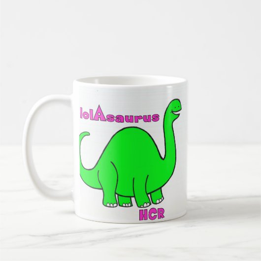 lolAsaurusのマグ コーヒーマグカップ (左)