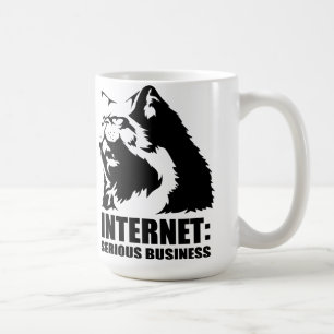 lolcatはインターネット深刻なビジネスです コーヒーマグカップ