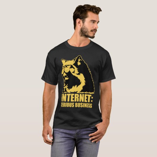 lolcatはインターネット深刻なビジネスです tシャツ (正面フル)