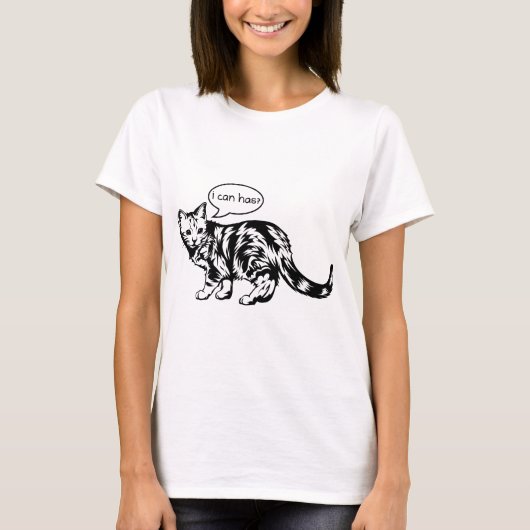 lolcat -私は持っていますできますか。 tシャツ (正面)