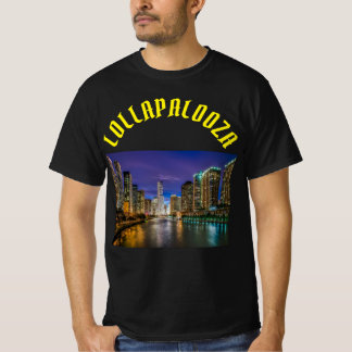 Lollapalooza music festival Design Tシャツ