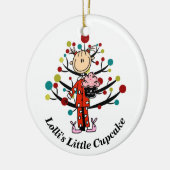 Lolliの少しカップケーキのオーナメント セラミックオーナメント (左)