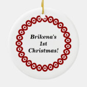 Lolliの少しカップケーキのオーナメント セラミックオーナメント (裏面)