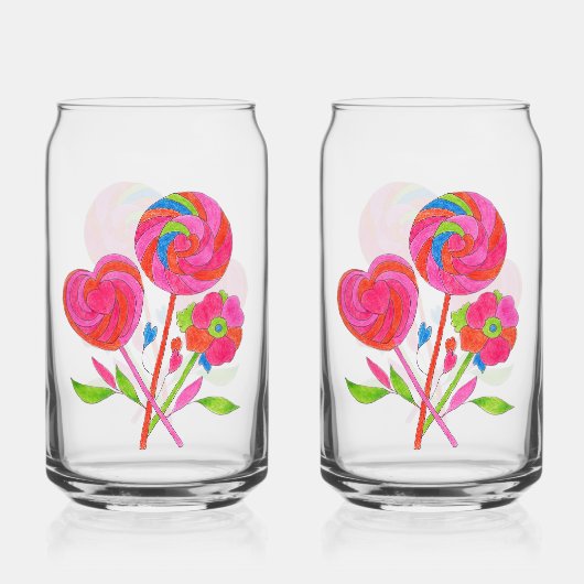 Lollipop Bouquet Glass ガラス缶 (正面)