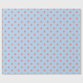 Lollipop Sweet Candy Blue Kids Birthday Party ラッピングペーパー (フラット)