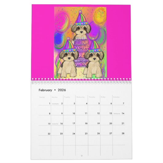 LOLLIPUP 2025 カレンダー (2月 2026)