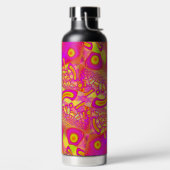 LollyPoP 3D溶融ガラスフラクタル ウォーターボトル (左面)