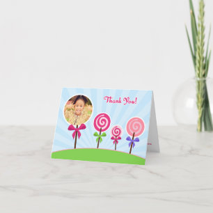 Lollypop Thank You Photo Card サンキューカード