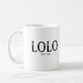 Lolo創立年 コーヒーマグカップ (左)