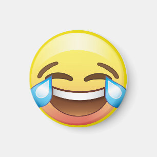 LOLs幸せな笑うEmojiの磁石の叫ぶ破損 マグネット