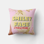 LOLsmilefaceスローブランケット クッション (裏面)