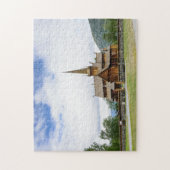 Lomのノルウェーのパズルの横木教会 ジグソーパズル (縦)