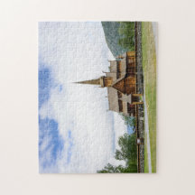 Lomのノルウェーのパズルの横木教会