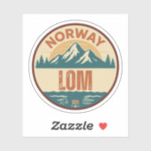 Lom, Norge Norway シール (シート)
