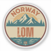 Lom, Norge Norway シール (正面)