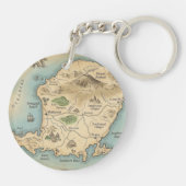 Lombok Indonesia Island Map Tropical Keychain キーホルダー (裏面)