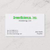 Lomoの風車の名刺 名刺 (裏面)