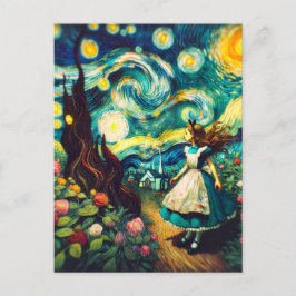 Lomographic Photo Alice in the Starry Night ポストカード