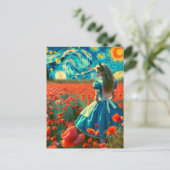 Lomographic Photo Alice in the Starry Night Poppy ポストカード (スタンド正面)