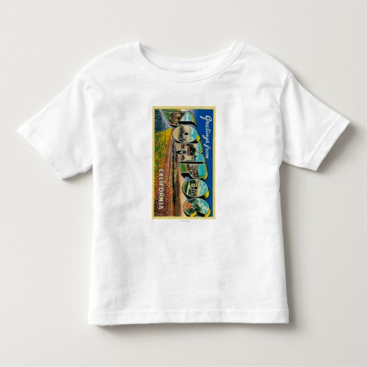 Lompoc、カリフォルニア-大きい手紙場面 トドラーTシャツ (正面)