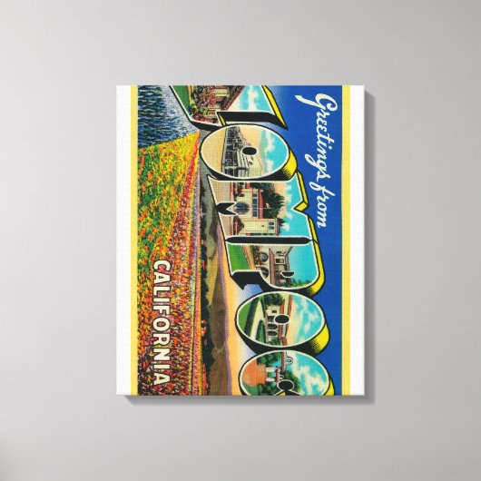 Lompoc, California – ラージレターシーン キャンバスプリント (正面)