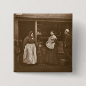 「Lonの街の生活からの洪水からの被害者、 缶バッジ (正面)