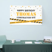 Lona Caution Construction Site Birthday backdrop 横断幕 (トレードショー)