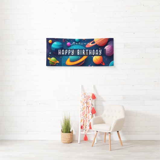 Lona cumpleaños personalizada 横断幕 (インサイチュ)