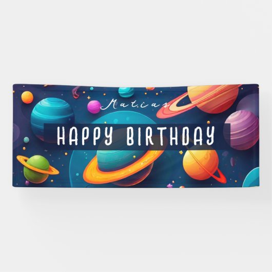 Lona cumpleaños personalizada 横断幕 (横)