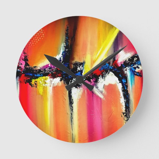 LONA de Christèle Chabrette ラウンド壁時計 (正面)