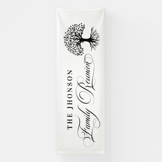 Lona Family Reunion tree backdrop 横断幕 (縦)