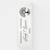 Lona Family Reunion tree backdrop 横断幕 (縦)