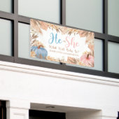 Lona He or She Boho Boho Pampas Pumpkin Gender Rev 横断幕 (ビルの外側)