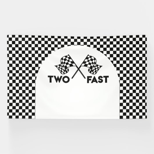 Lona Racing Birthday Two Fast backdrop banner 横断幕 (横)