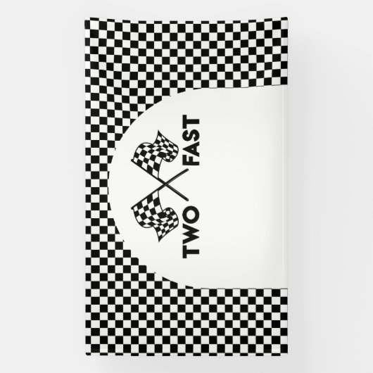 Lona Racing Birthday Two Fast backdrop banner 横断幕 (縦)