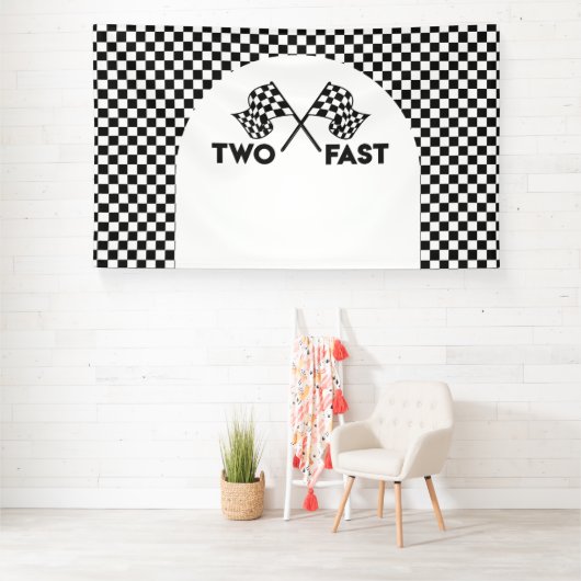 Lona Racing Birthday Two Fast backdrop banner 横断幕 (インサイチュ)