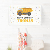 Lona Sand Truck Construction Birthday backdrop 横断幕 (インサイチュ)