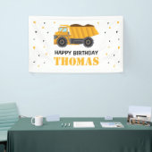 Lona Sand Truck Construction Birthday backdrop 横断幕 (トレードショー)