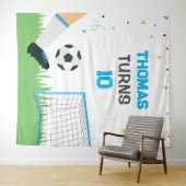 Lona Soccer Sport Birthday backdrop banner タペストリー (インサイチュ(横))