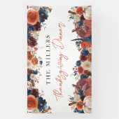 Lona Thanksgiving Dinner autumn fall pumpkins back 横断幕 (縦)