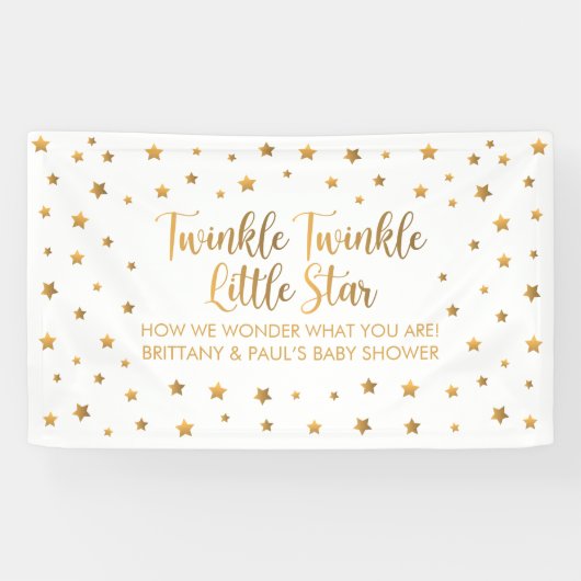 Lona Twinkle Twinkle Little Star Baby Shower sign 横断幕 (横)