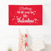 Lona Will you be my Valentine? banner  横断幕 (インサイチュ)
