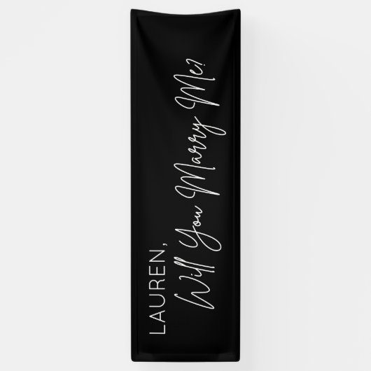 Lona  Will you Marry Me Proposal Sign banner backd 横断幕 (縦)