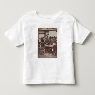 「Londの街の生活からのSt Gilesの安い魚、 トドラーTシャツ