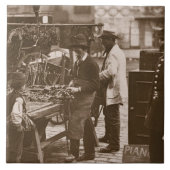 「Londonの街の生活からの通りの錠前屋、 タイル (正面)