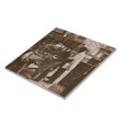 「Londonの街の生活からの通りの錠前屋、 タイル (側面)