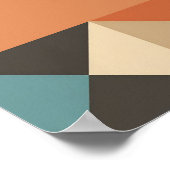 LONDONモダン抽象芸術幾何学図形 ポスター (角)